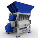 Шредер для переработки крупногабаритного пластика производительностью до 1000 кг/ч.