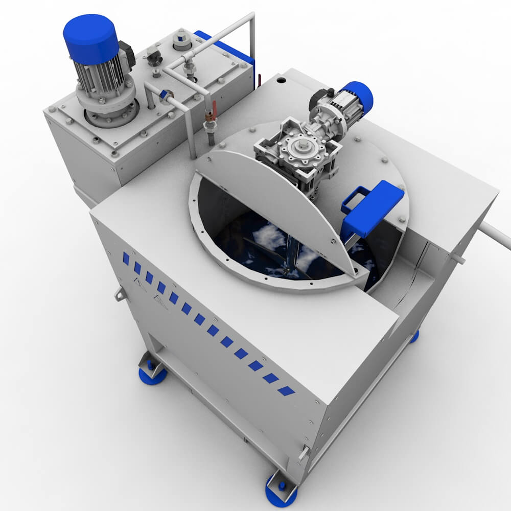 Наша компания ПОЛИМЕХ изготовила и ввела в эксплуатацию ленточный гранулятор полимерных смол мощностью 1000 кг/ч